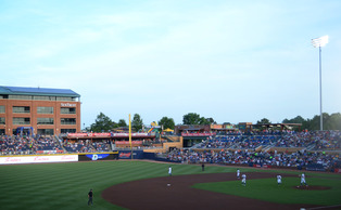 Completed in 1995, the new Durham Bulls Athletic Park has become one of downtown's primary selling points. Completed in 1995, the new Durham Bulls Athletic Park has become one of downtown's primary selling points.