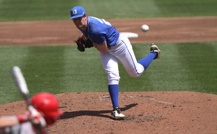 Sophomore Trent Swart held Miami to three runs in seven innings of work in Saturday's ACC tournament loss. Sophomore Trent Swart held Miami to three runs in seven innings of work in Saturday's ACC tournament loss.