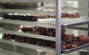 Often seen with a line extending down the street, Monuts Donuts is a popular brunch stop in Durham. Often seen with a line extending down the street, Monuts Donuts is a popular brunch stop in Durham.