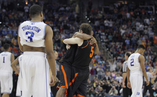 Mercer was left celebrating as the Blue Devils once again failed to make big plays down the stretch. Mercer was left celebrating as the Blue Devils once again failed to make big plays down the stretch.
