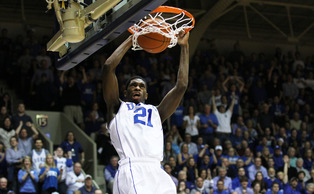 Amile Jefferson added eight points and eight rebounds providing key hustle plays in Duke's victory. Amile Jefferson added eight points and eight rebounds providing key hustle plays in Duke's victory.
