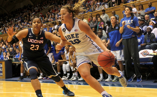 Connecticut was able to lock down senior guard Tricia Liston as the top-ranked Huskies cruised by Duke.