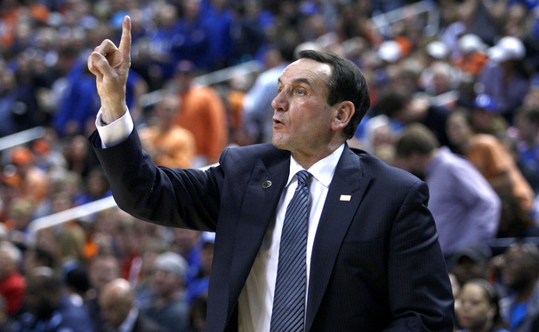 Head coach Mike Krzyzewski said he intends to remain at Duke at least through the 2018-19 season.