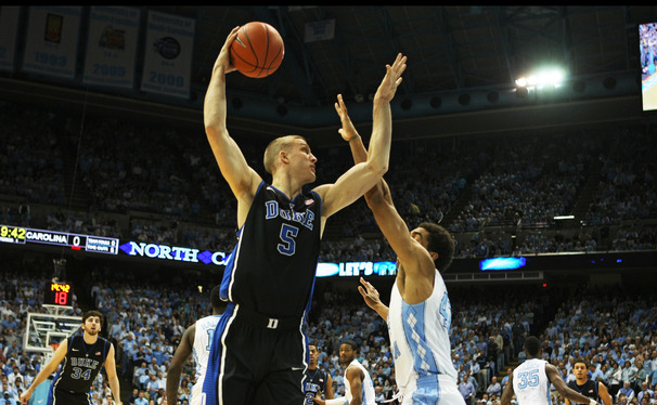 After leading the Blue Devils to the Elite Eight in his senior season, Mason Plumlee returned to Duke with the Brooklyn Nets.