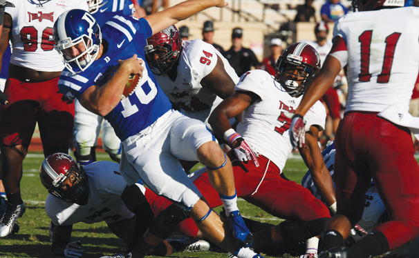 Duke's Brandon Connette would make a great fantasy football quarterback, Nolan writes.