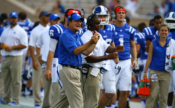 Leading the Blue Devils to a 10-win season, Duke head coach David Cutcliffe was named ACC Coach of the Year for the second straight season.