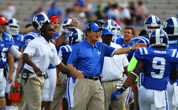 Duke head coach David Cutcliffe was named Bobby Dodd Coach of the Year Monday morning in Atlanta.
