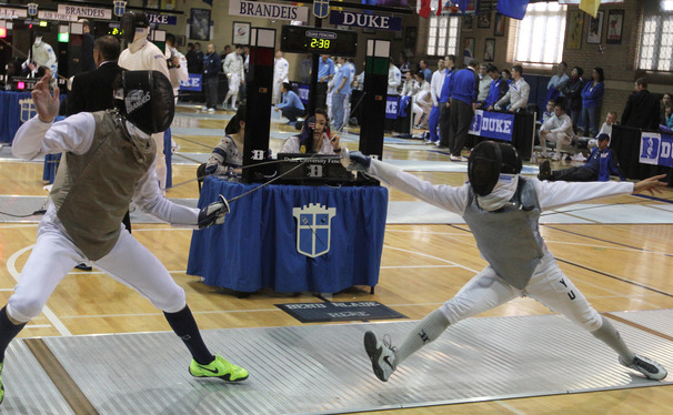 Closing the season out on a high note, Duke's women defeated their first top-10 opponent of the season at the Temple Duals.