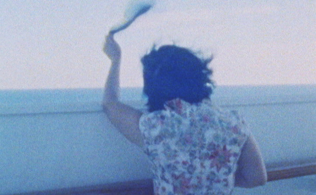 Still from Jing Niu's film Departing. Super 8mm & Black Magic. 30 mins.