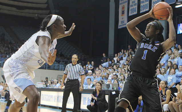 Elizabeth Williams will face a tough battle against Maryland’s top-notch rebounders.