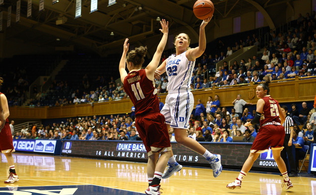 Senior Tricia Liston scored 21 of her 25 points after halftime as the Blue Devils needed a late run to knock off Florida State in overtime.