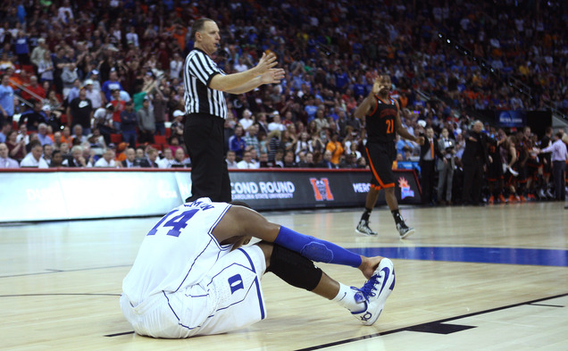 Duke's postseason hopes were derailed by 14th seed Mercer in the Blue Devils' NCAA tournament opener.