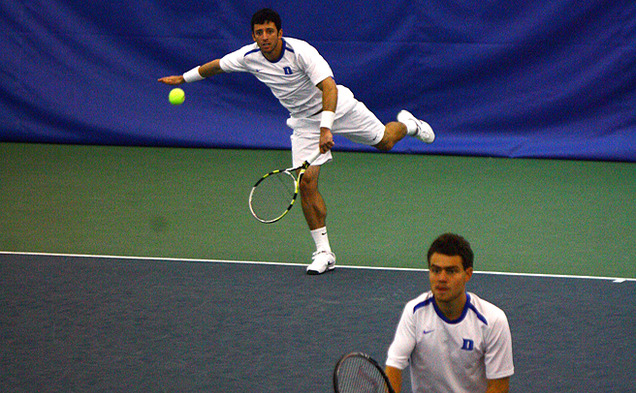 Henrique Cunha, Duke's top player, has yet to drop a singles or doubles match this season.