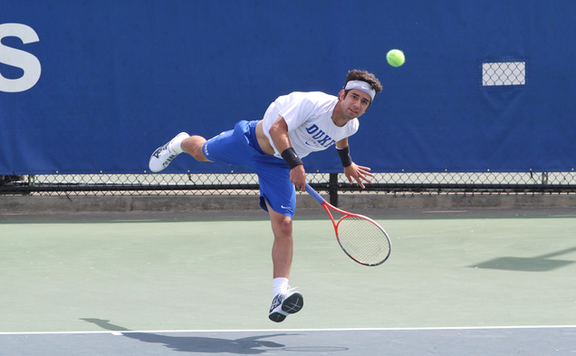Bruno Semenzato notched the only victory of the day for Duke as the Blue Devils fell to rival North Carolina in the ACC Championship semifinals.