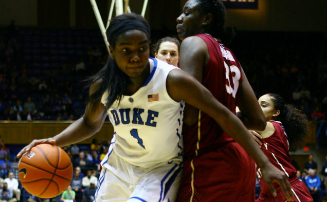 Elizabeth Williams led the Blue Devils with 20 points and 13 rebounds in their win over Florida State.