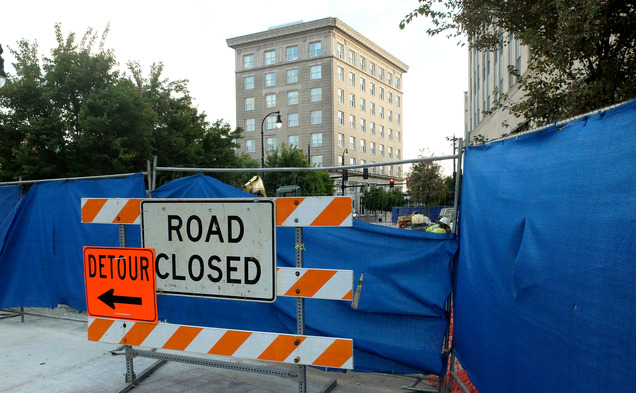 The City Center project will be anchored by a 26-story, 300-foot skyscraper at the corner of Corcoran and Main streets