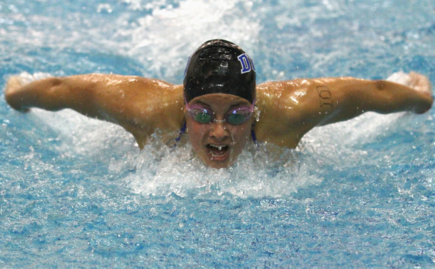 Duke took the meet's two opening relay races, but could not swim its way past South Carolina.