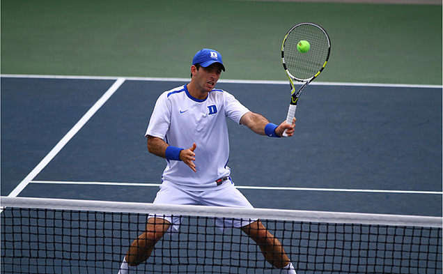 Henrique Cunha recorded a 6-0, 6-0 victory in Duke's first round sweep of Coastal Carolina.