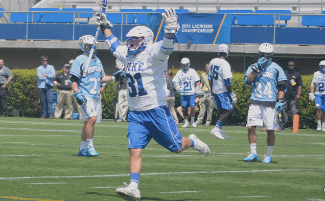Jordan Wolf tallied nine points to help Duke defeat Johns Hopkins and advance to the program's eighth straight Final Four.