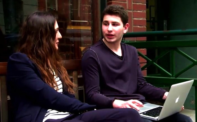 Freshman Max Snow, pictured above on right, is the CEO and founder of Backtrack, an app for music sharing and discovery.
