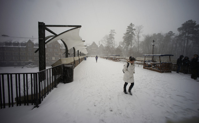 Duke's severe weather policy extended to 5 p.m. Friday, canceling classes for all of tomorrow.