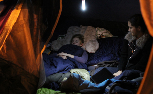 Tenting has long been a tradition associated with Duke basketball. But with a matchup with the Blue Devils looming, Syracuse students are following suit.