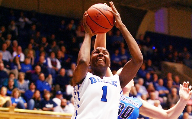 Junior Elizabeth Williams 12 points, ten rebounds and seven blocks in Cameron Indoor Stadium Monday night, but that was not enough to save the Blue Devils from an early NCAA tournament exit.