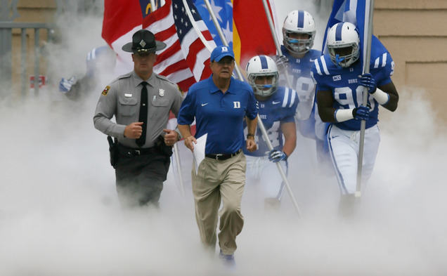 The arrival of Duke head coach David Cutcliffe gave the Blue Devils new life, but the journey to national prominence was a lengthy one. The arrival of Duke head coach David Cutcliffe gave the Blue Devils new life, but the journey to national prominence was a lengthy one.