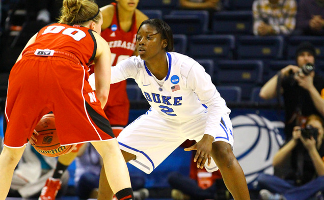 Alexis Jones scored 14 points, dished out six assists and grabbed eight rebounds in Duke’s victory.