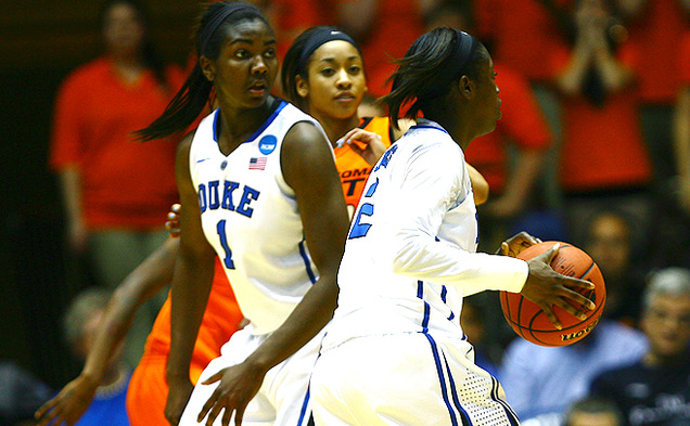 Elizabeth Williams returns to her home state as Duke takes on Nebraska in the Sweet 16 in Norfolk, Va.