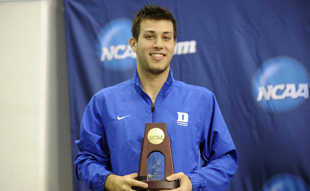 Senior Nick McCrory won his fourth NCAA title in the 10-meter platform, becoming the first four-time winner of the event in NCAA history.