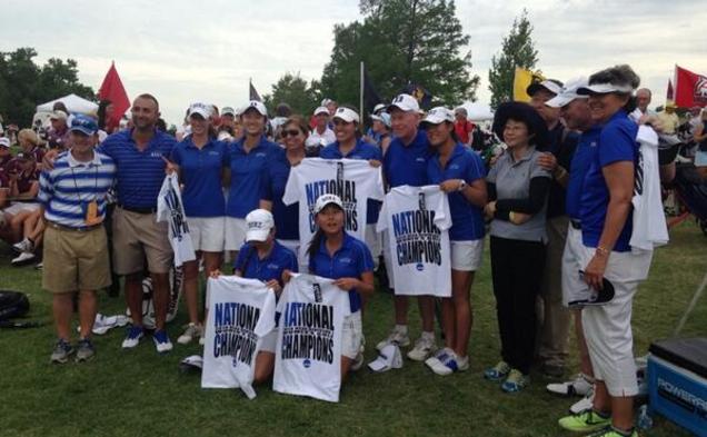 The Blue Devils put together 13 birdies in the final nine holes of the tournament to win the national title and defeat No. 1 Southern California.