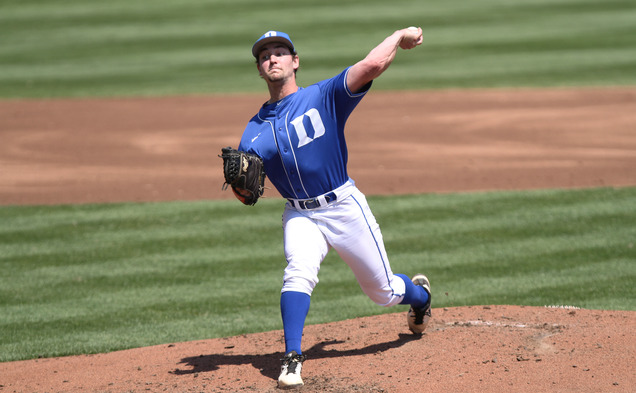 The Blue Devil pitching staff was strong throughout Sunday's doubleheader, holding the Lancers to only six runs on the afternoon.