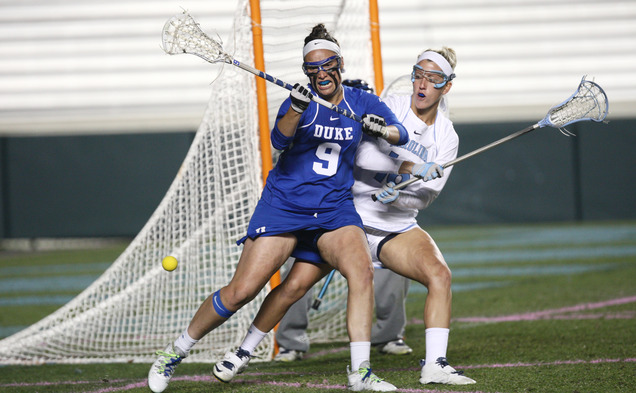 Kerrin Maurer led the way for Duke, tallying four goals in the Blue Devils' 13-8 victory against Stanford in the opening round of the NCAA Championship.