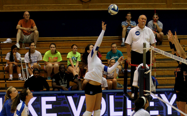 Junior Emily Sklar posted her second consecutive double-double in the Blue Devils' win against Campbell, including a career-high 22 kills.