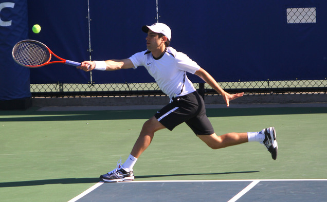 Sophomore Bruno Semenzato fought back for a three-set victory as Duke upset ninth-ranked Notre Dame on the road.