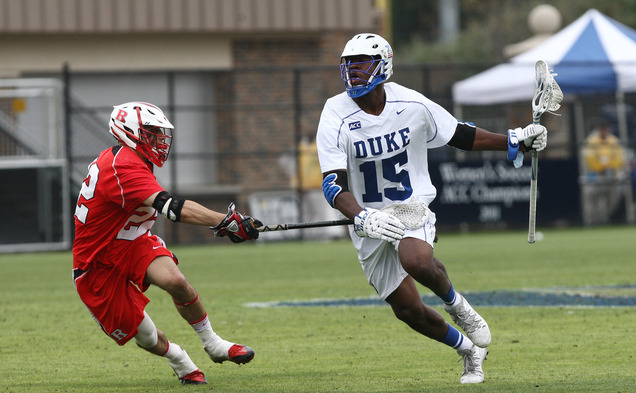 Myles Jones led the Blue Devils Sunday as he used his size and strength to overpower smaller Air Force defenders.