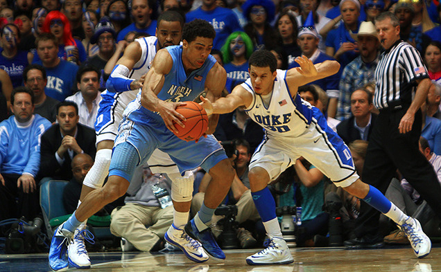 North Carolina forward James Michael McAdoo is the lone big man in the Tar Heels’ starting lineup. Since losing to Duke, North Carolina has gone 6-0 with its crew of four starting guards.