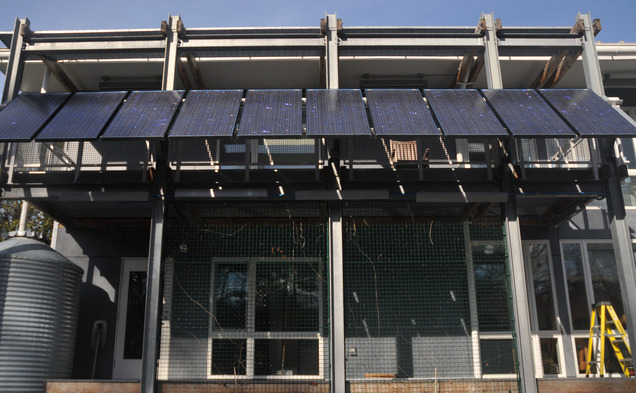 Duke's Smart Home has solar panels.