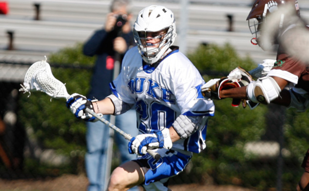 Midfielder Steve Schoeffel scored three rare goals—his first hat trick of the season—in the Blue Devils’ win.