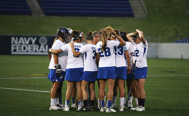 By defeating Navy, the Blue Devils advance to face top-seeded Maryland in the NCAA quarterfinals.