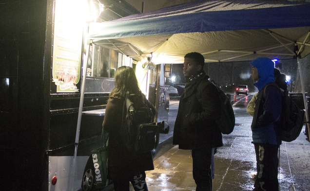 DUSDAC sampled food from a mac-and-cheese truck at its meeting Monday.