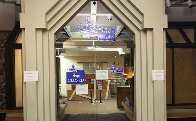 The Gothic Bookshop, among several other University stores located in the Bryan Center, will undergo renovations this Spring and summer.