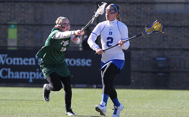 Makenzie Hommel has stepped up to lead Duke’s attack this season with 13 goals in four games.