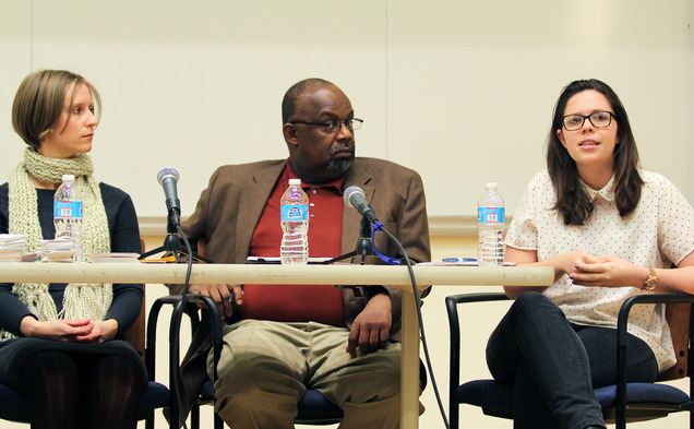A panel discussion was held with Duke faculty and students after the screening of
“Section 5.”