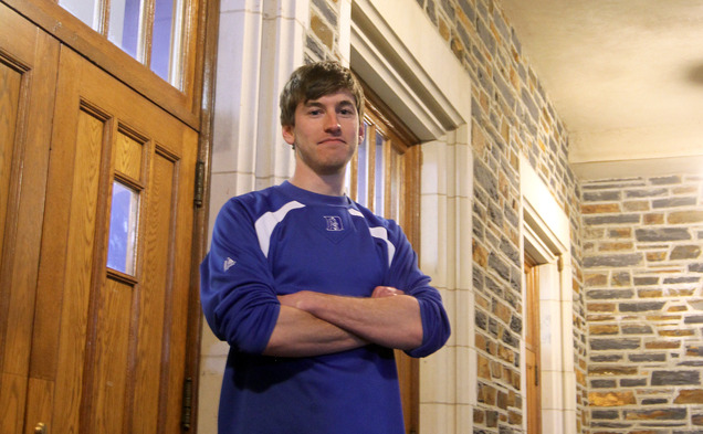 Senior Eric Stach has been at the front row of every basketball game throughout his four years of college.