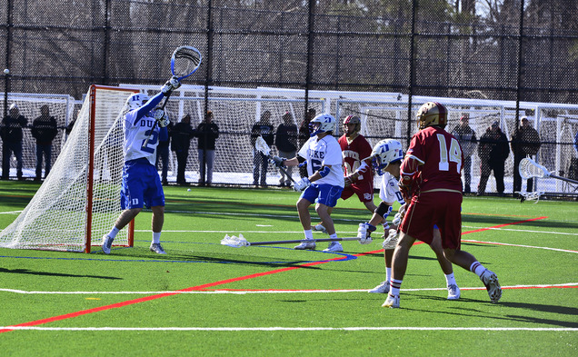 Sophomore Luke Aaron made a career-high nine saves against Denver and will make his first-career start Friday against Pennsylvania.
