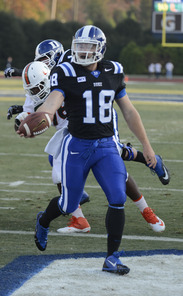 Brandon Connette is Duke's all-time leader with 31 career rushing touchdowns. Brandon Connette is Duke's all-time leader with 31 career rushing touchdowns.