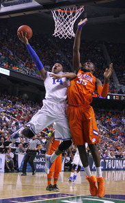 Rasheed Sulaimon attacked the rim against the Tigers and made a big bucket down the stretch. Rasheed Sulaimon attacked the rim against the Tigers and made a big bucket down the stretch.