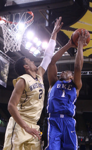 A dunk by Jabari Parker put Duke up 66-59 before a 17-0 run changed the course of the contest. A dunk by Jabari Parker put Duke up 66-59 before a 17-0 run changed the course of the contest.